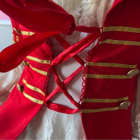 Sexy Pirate HALLOWEEN Costume SizeS Extra 2 Double Skirts included + Hat + Sword - Picture 9 of 13